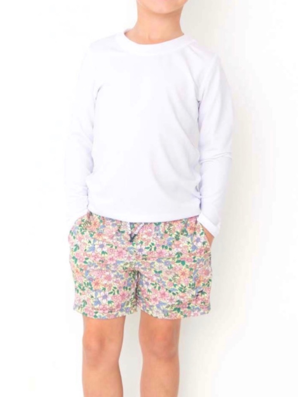 Shade Critters Floral Swim Trunks 4T